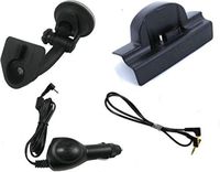 XM Satellite Radio Vehicle Dock, Suction Cup Mount, Aux Cable, and Power Cord Bundle