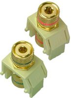 Legrand - On-Q WP3457LAV5 Audio Binding Posts (5 pack), Light Almond