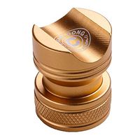 CIGARLOONG Cigar Stand Portable Cigar Holder Ashtray Outdoor（Color：Gold）