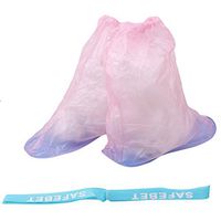 Meolin Reusable Tight Fit Waterproof Guard Slip-resistant Shoe Covers Waterproof Boots ,Medium blue background red,12.24.72in