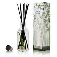 Urban Naturals Lemongrass Verbena Reed Diffuser Scented Sticks Set | (Refresh + Renew) Mind & Body Aromatherapy Collection | Essential Oil Botanical Room Scent