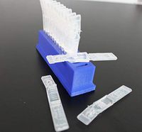 Eye Drops Vial Holder for Single-use Disposable Eye Drops & Storage, Holds 14 Single-Use Disposable vials - Compatible with All Brands: Systane, Refresh, TharaTear, Visine, ClearEye - Znet3D (Blue)