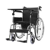 WenFei shop Portable Wheeled Commode Chair, Shower Wheelchair, with Handbrake and Folding Foot Pedal for Disabled Elderly and Disabled,220 LBS Weight Capacity