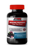 Mood and Anxiety Supplements - MUCUNA PRURIENS Velvet Beans Extract - mucuna Extract Capsules - 1 Bottle 60 Capsules