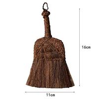WEIFAN CAI - Mini Broom Handmade No Hair Anti-Static Wall-Mounted Long Use Time Cleanable Low Carbon Soft (Size : 16x11cm)