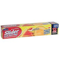 Nicole Home Collection 12 Count Freezer/Storage Bags with Slide Tab, 2.5 gal