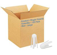 Finger Guards. Case of 120 Plastic Finger Guards for Professionals and Patients. Large Size. for Fingers and Toes. Full Length. Disposable Medical Supplies.