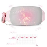 Electric Warming Belt,Fencia Waterproof Warming Belt Menstrual Cramp Period Pain Relieve Therapy Heating Massage Pad with Adjustable Temperature and Vibration Massage