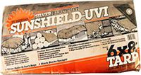 DeWitt 555918 6 Oz Uv Resistant Sunshield Tarp, 6' X 8', Silver/Black