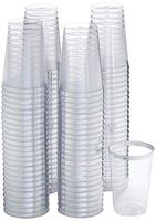 100 Count Hard Plastic 12-Ounce Party Cups/Old Fashioned Tumblers Ideal for Home, Office, Bars, Wedding, Bridal and Baby Shower, Birthday, Retirement, Anniversary, party (Silver)