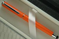 Cross Sheaffer, Matte Tangerine with polished Appointments Ballpoint Pen with Stylus and a matching Sheaffer Jounal set