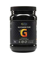Biochem Glutamine Pure - 5g - Amino Acid Powder - Keto-Friendly - Promotes Muscle Tissue Support - Postworkout - Easy to Mix - Certified Gluten Free - Vegan