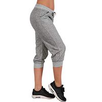 Women Gift,EnjoCho M-3XL Women's Summer Casual Solid Color Sports Outdoor Pants Women's Slim Yoga Pants (Size:M, Gray)