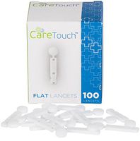 Care Touch Flat Twist Top Lancets, For use with Softclix Lancet Device, 100 Lancets