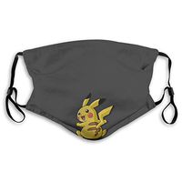 2pcs Ma-sk Lovely Pikachu PM2.5 Non-Medical Dust with Replaceable Filter Elements