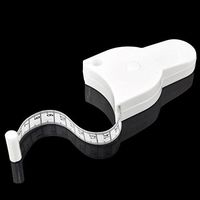 Vellhater Creative Automatic Handle Amount Body Measuring Tape Stay Measure Tape (White)