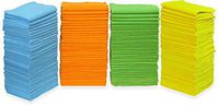 150 Pack - SimpleHouseware Microfiber Cleaning Cloth, 4 Colors