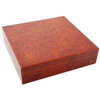 Dark BURL CIGAR HUMIDOR 15 - 20 Capacity Travel HUMIDORS