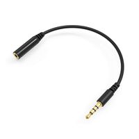 Electop 3.5mm Male (1/8 inch) to 2.5mm Female Converter Headphone Audio Extension Cable, 4 Poles Stereo Cable Support Mic/Headphone Function