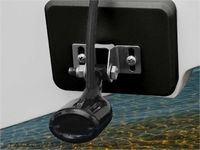 Stern Saver Glue-on transducer mounting System for Raymarine Fish Finder (Black)