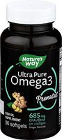 Natures Way, Ultra Pure Prenatal Omega-3 Dha Ginger, 90Count