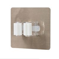 EOPER Wall Mounted Mop and Broom Holder Multipurpose Organizer Storage Hanger Hooks for Kitchen and Bathroom,Single White