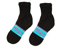 Diabetic socks, unisex cotton therapeutic non binding socks, 3 pairs per pack. Choose your favorite color! (10-13 Ankle Black, 6)