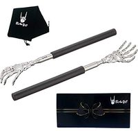 BiAnYC Back Scratcher Portable Extendable Telescopic Ghost Claw Hand Massages with Soft Rubber Handles Best for Send Friends/Colleagues/Elders Best Gift Black of 2