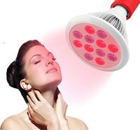 Enwepoeo Red Light Therapy Device, 24W Red Led Light Therapy Lamp Red 660nm and Near Infrared 850nm Led Bulbs for Repair Skin Problem and Pain Relief