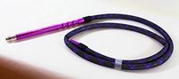 New Thick Washable ZANOBIA 72'' Hookah Hose Long Nargila Shisha Free Shipping (Purple)