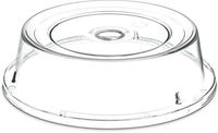 Carlisle 190007 Polycarbonate Plate Cover, 9.37" Bottom Diameter x 2.56" Height, Clear (Case of 12)