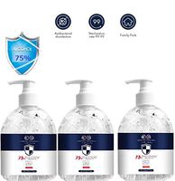 Hand Sanitizer Gel with Pump Bottle, Antibacterial Hand Sanitizers Set, Super-Large Capacity Household Disposable Disinfection Sterilizatio Liquid Hand Soap 500ML (3-Pack)