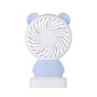 USB Charging Colorful Led Handhold Fan,Boens 2 Speed Adjustable Rechargeable USB Portable Cute Fans For Travelling Outdoor Office Home Creative Cooling Mini Fan,Blue