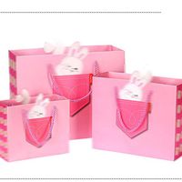 WWAVD Gift Bag Cartoon Animal Gift Bag Children's Day Tote Bag Paper Bag Baby Birthday Gift Bag Holiday Bag 19239