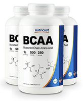 Nutricost BCAA Capsules 2:1:1 500mg, 500 Caps (3 Bottles)