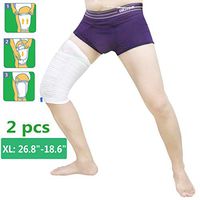 Fabric Catheters Sleeve Urine Leg Bag Holder- Stay in Place Drainage Straps and Holders for Incontinence Wheelchairs Supporting, 2 Pack (XL)