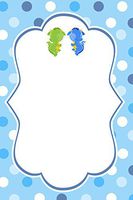 30 Blank Cards Invitations Thank You Cards Dragon Twin Boys Birthday Party Baby Shower + 30 White Envelopes