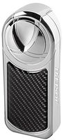 Personalized Visol Dobrev V 5 Jet Flame Carbon Fiber Table Lighter with Laser Engraving