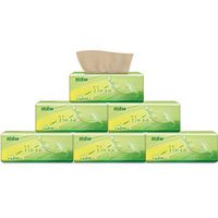 10 Packs Household Pumping Paper Towels, Bamboo Kitchen Hand Tissues Bathroom Toilet Paper, Cleaning Paper Towels for Daily Use (Khaki)