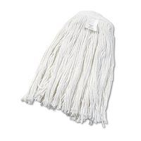 Boardwalk 2024RCT Cut-End Wet Mop Head, Rayon, No. 24, White, 12/Carton