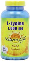 Nature's Life L-Lysine Tablets, 1000 Mg, 250 Count
