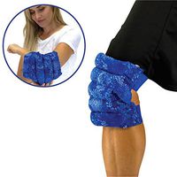 Knee & Elbow Wrap - Heating pad for Aches, Minor Injuries - Microwaveable - Hot Therapy by Nature Creation (Blue Flower)