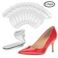 Heel Cushion Inserts - Heel Grips & Shoe Pads for Women - Non Slip Gel Back of Heel Liners, Blister Prevention and Protectors for Womens Loose Shoes and High Heels Too Big