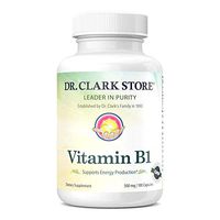 Dr. Clark Vitamin B1 Supplement, 500mg, 100 Capsules