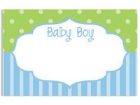 50 pack Baby Boy FrameNo Sentiment Enclosure Cards (20 unit, 50 pack per unit.)