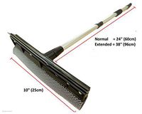 Telescopic Extendable Window Squeegee Long Handle Washer Scrubber Cleaner Wiper