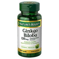 Nature's Bounty Ginkgo Biloba 120mg, 100 Capsules (Pack of 2)