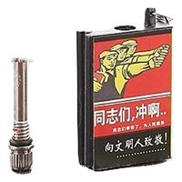 Flint Fire Starter Matches Portable Bottle Shaped Survival Tool - 1 x Random Color and Design