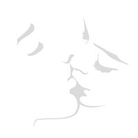 KISS Wall Sticker, Waterproof Removable Art Decorative Bedroom Living Room TV Wall Decor Mural 57×55cm (White, Free Size)