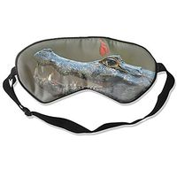 Silk Sleeping Eye Mask for Women & Men, Ultimate Sleep Aid for Travel & Night Sleep (Animal Crocodile)